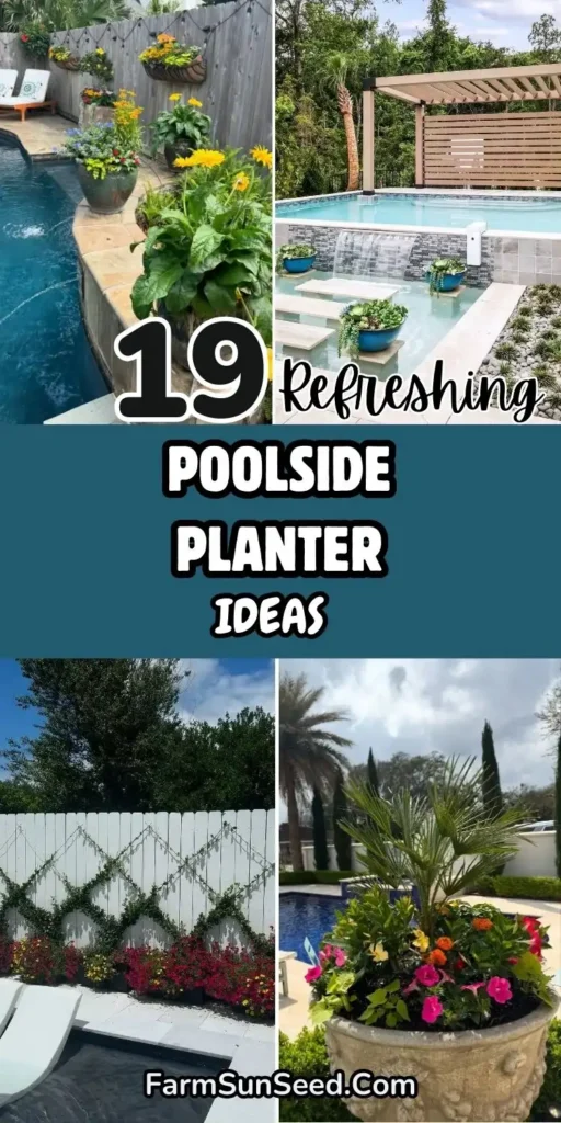 19 Refreshing Poolside Planter Ideas