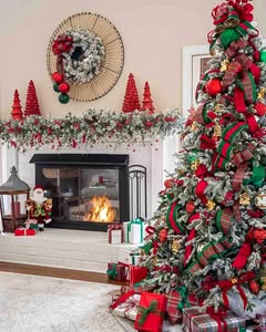 Festive Red and White Christmas Lantern