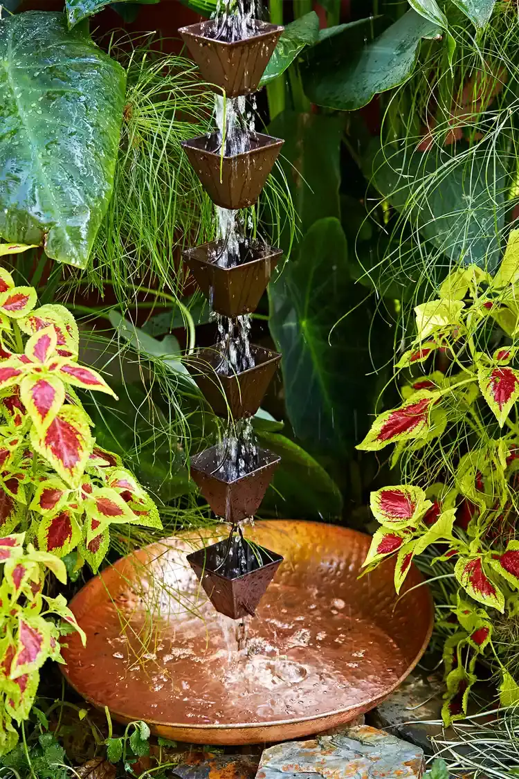 Water Chain Feature 31 Beautiful DIY Rain Chain Ideas (Create Your Own Now For The Rainy ...