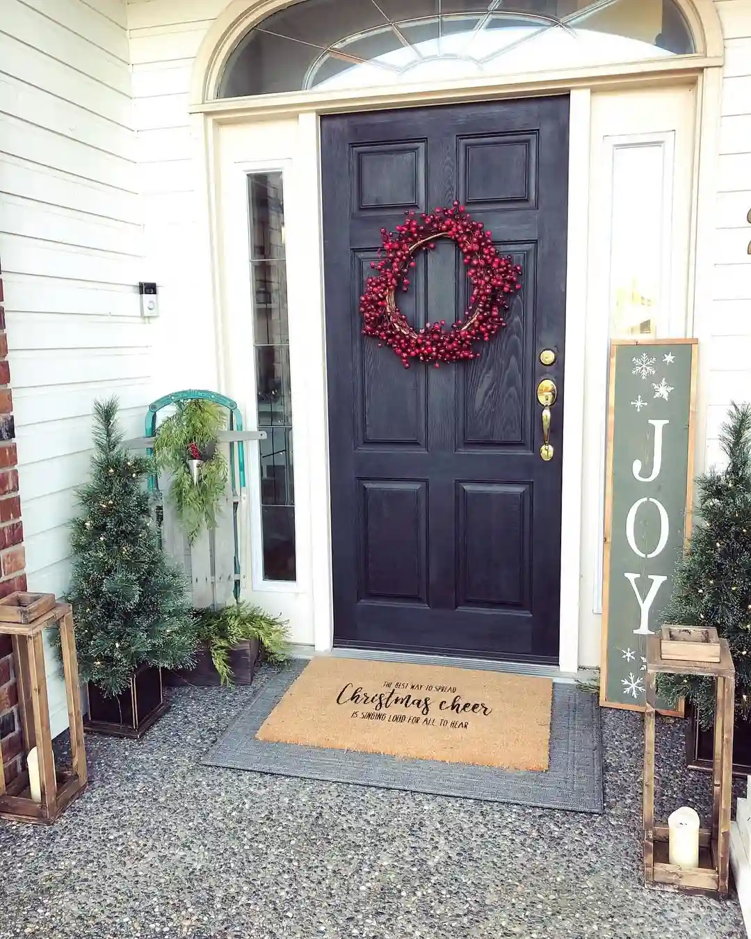 Modern Christmas Terrarium Display