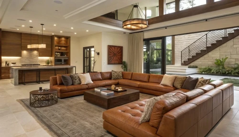 50 Smart Living Room Design Ideas With TV Storage and Sectional Sofa to ...