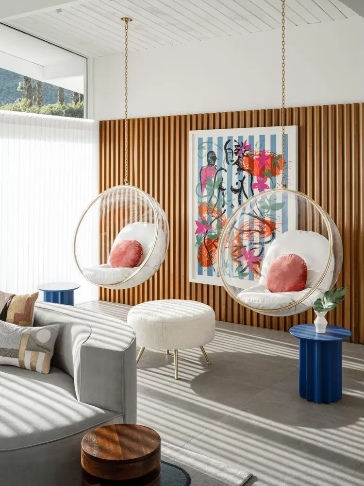 30 Trendy Living Room Design Ideas with an Indoor Swing - You Won't ...