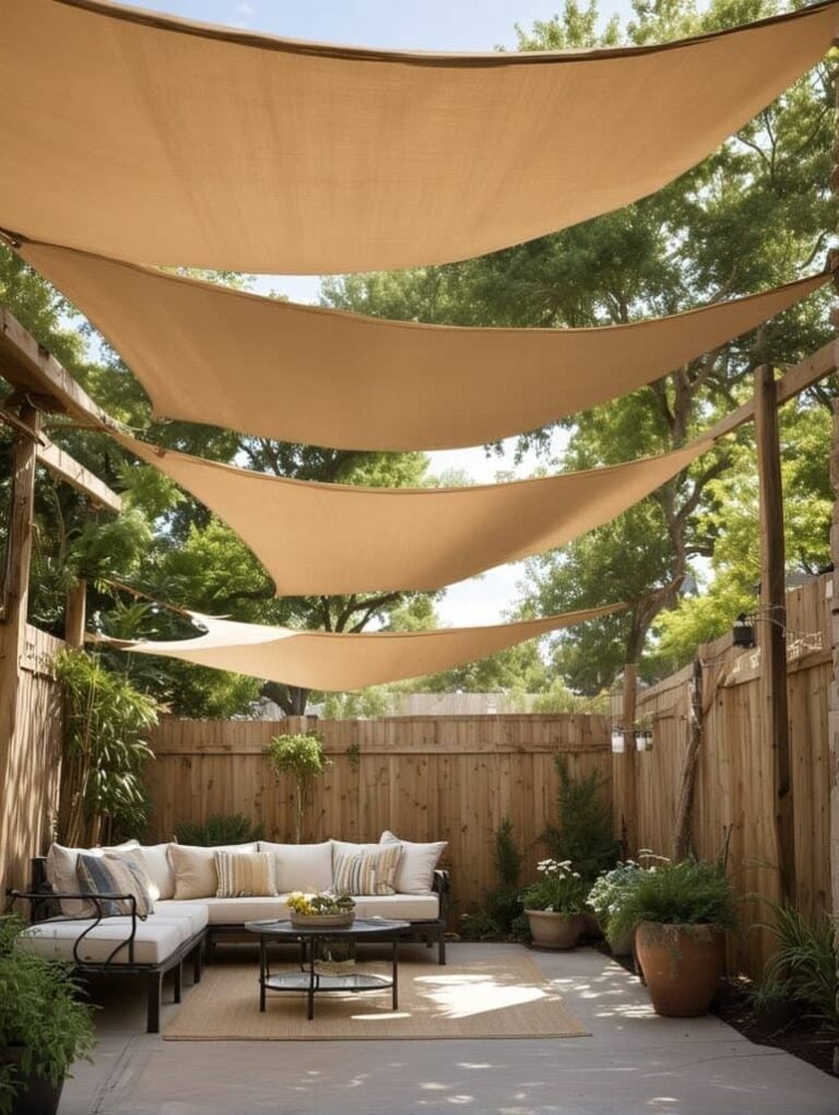 Shade Above Ramp 37 Unseen Brilliant Backyard Privacy Ideas from Neighbors (That Work ...