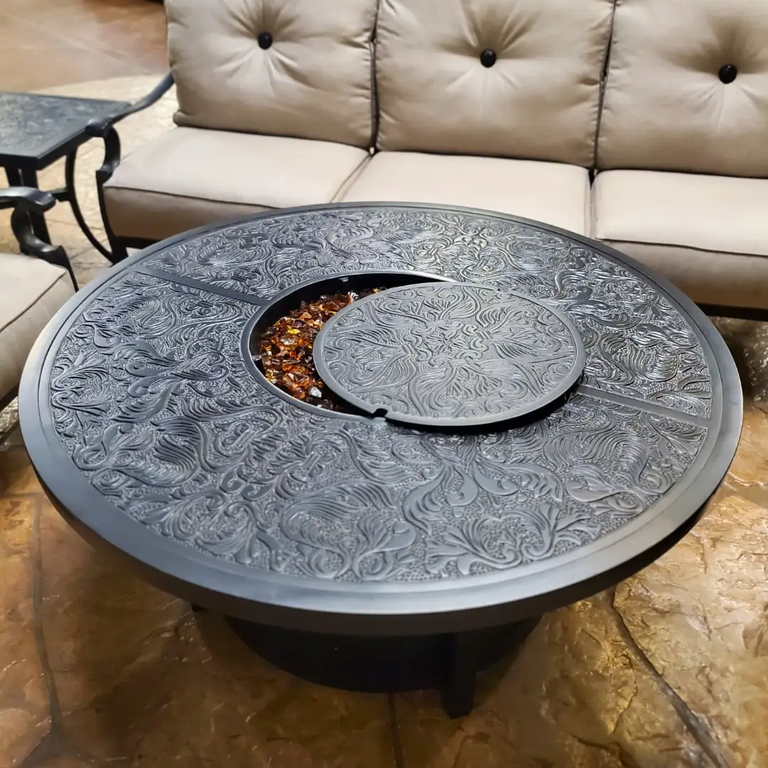 Ornate Decorative Fire Table Showpiece