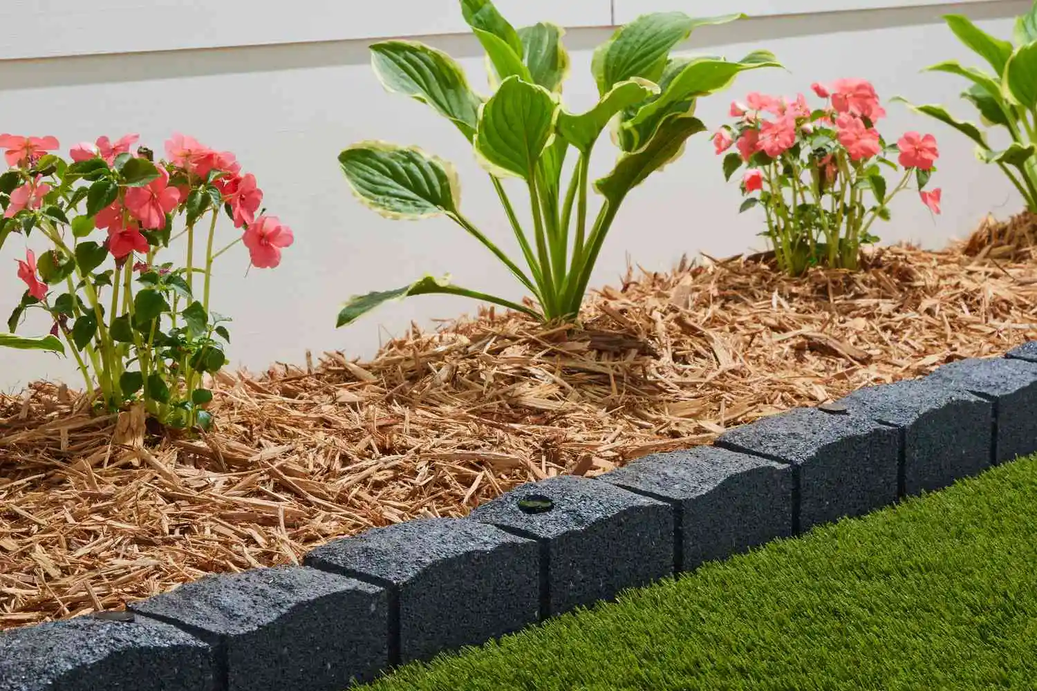 Charcoal Paver Foundation Border