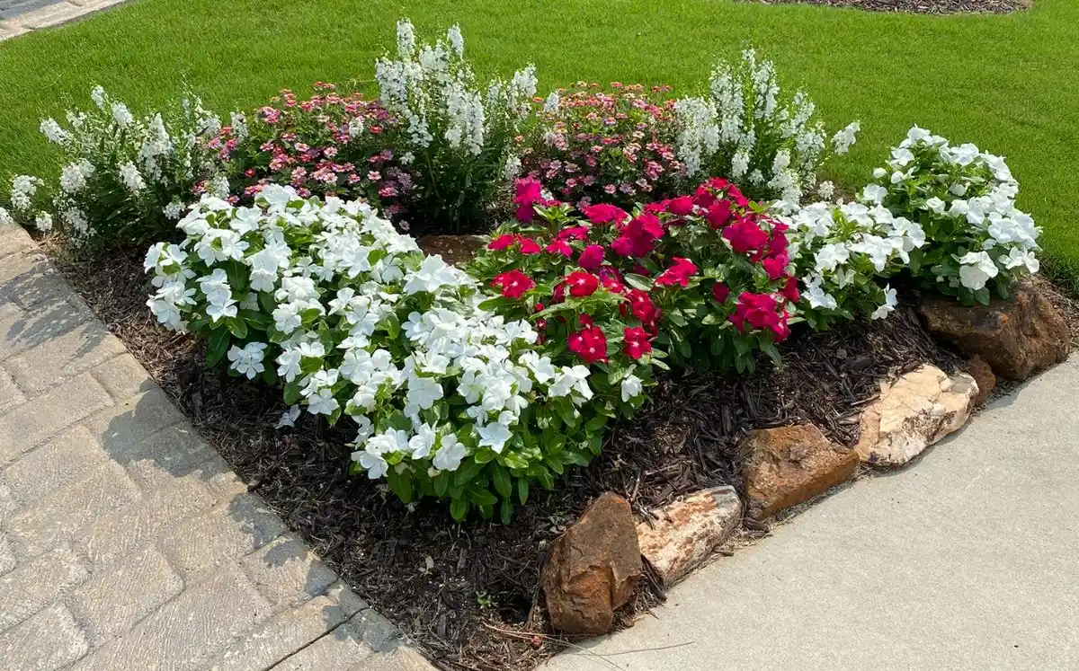 Corner Rock-Edged Garden Island