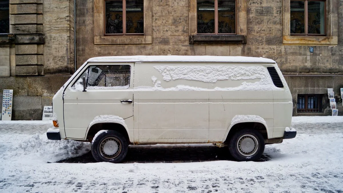 The van still felt like a freezer. The van still felt like a freezer.