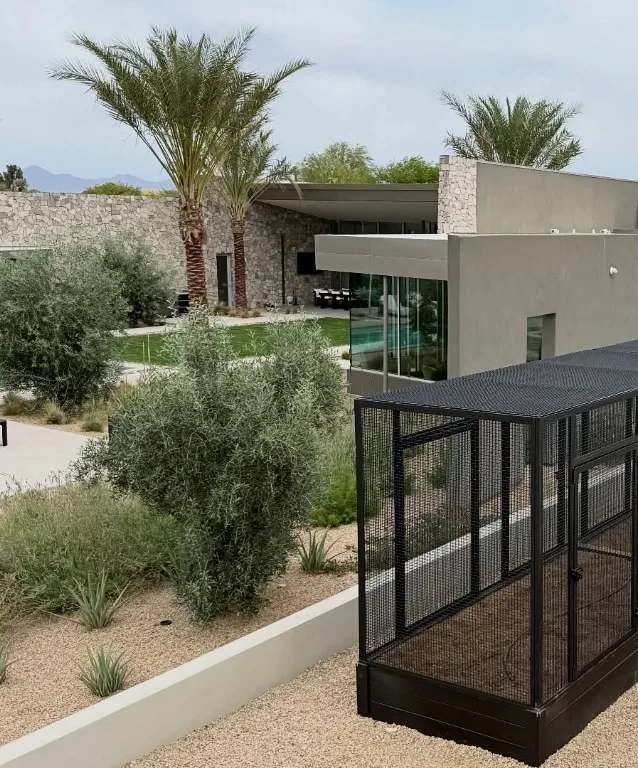 Enclosed Modern Garden Cages