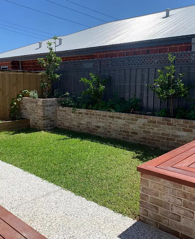 Brick Raised Planter Bed