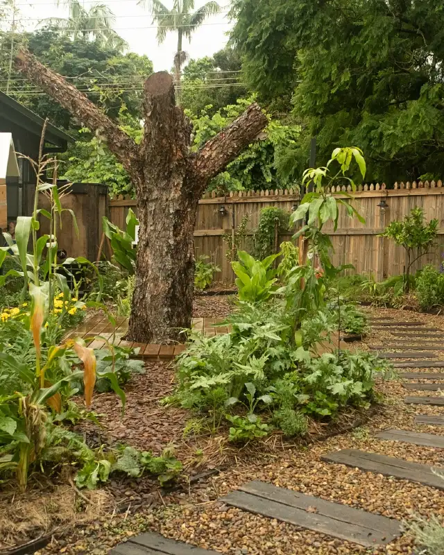 Sculptural Tree Trunk Centerpiece