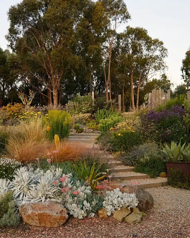 Gravel Steps with Rock Anchors