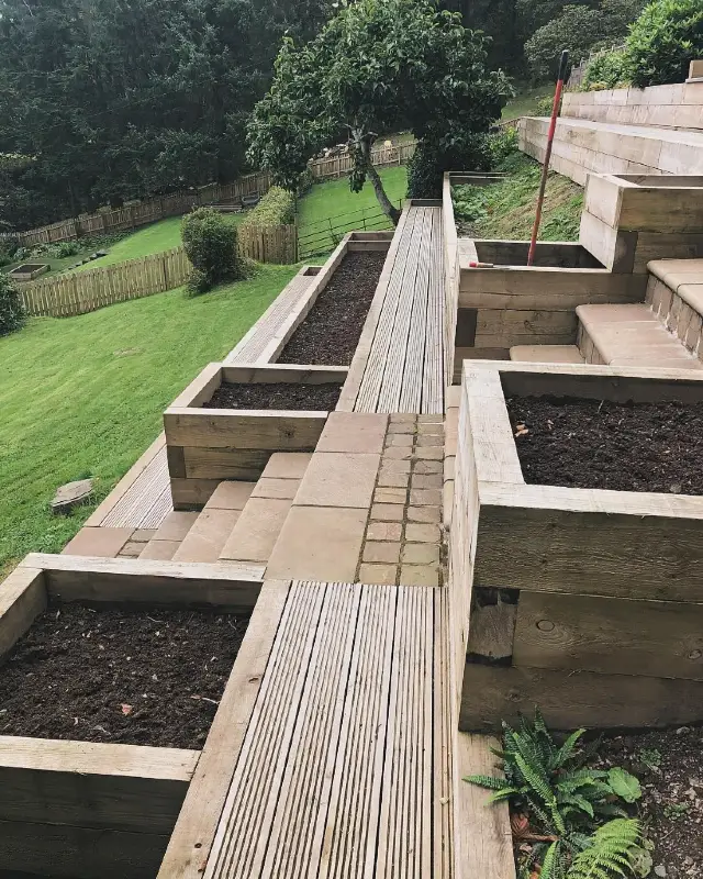 Multi Level Timber Terracing