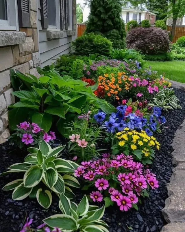 Vivid Polychromatic Foundation Bed