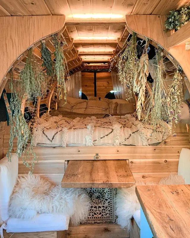 Arched Wooden Camper Framework