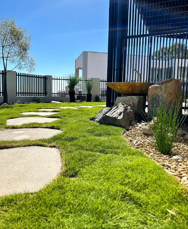 Zen Garden with Stepping Stones