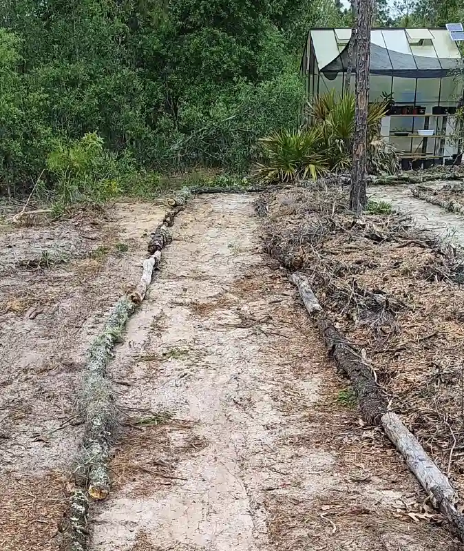 Natural Log Garden Path