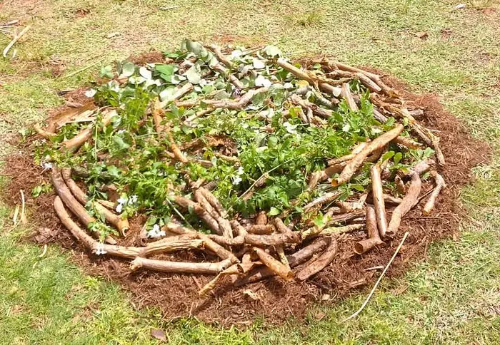 Circular Wood Layer Mound