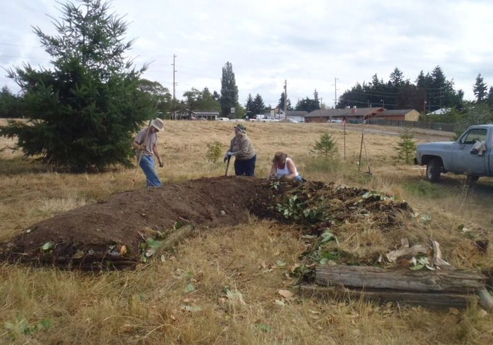 Community Curving Berm Construction