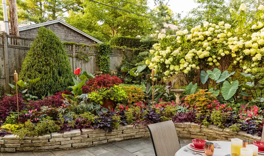 Raised Stone Garden Bed