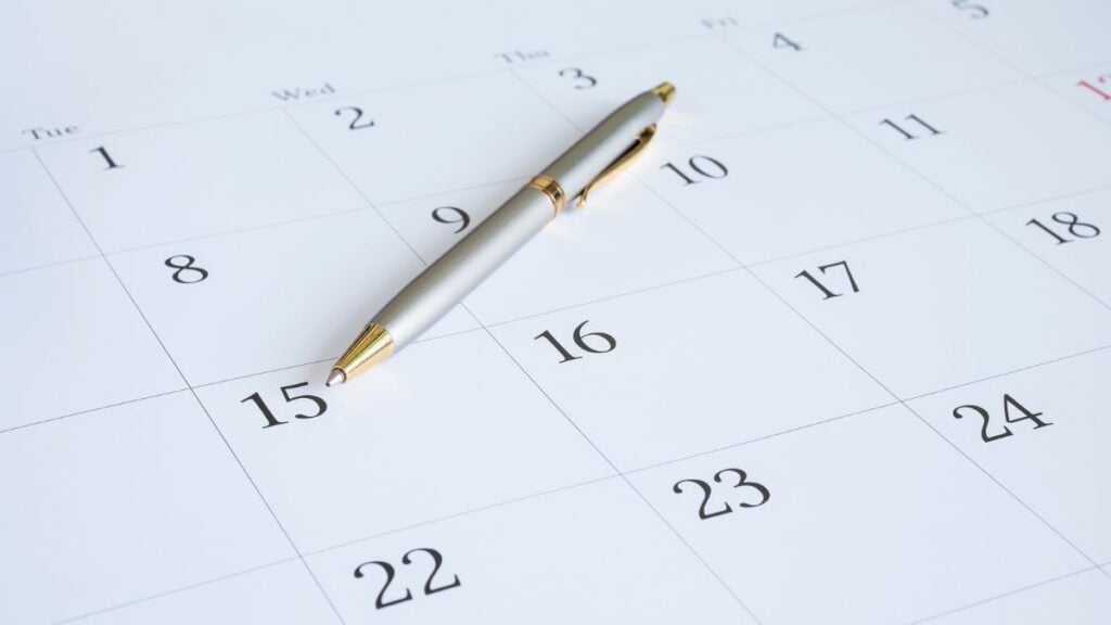 Social Contact on the Calendar