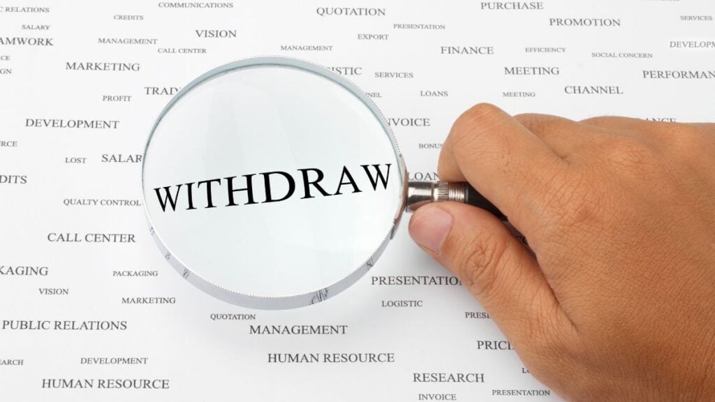 Withdrawal