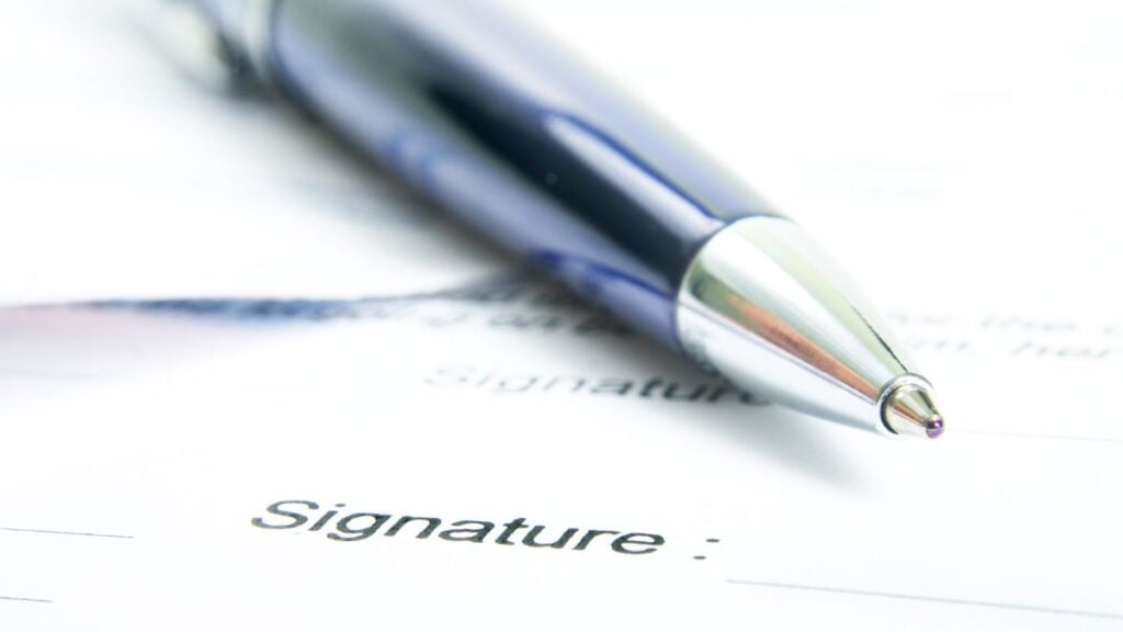 Signing