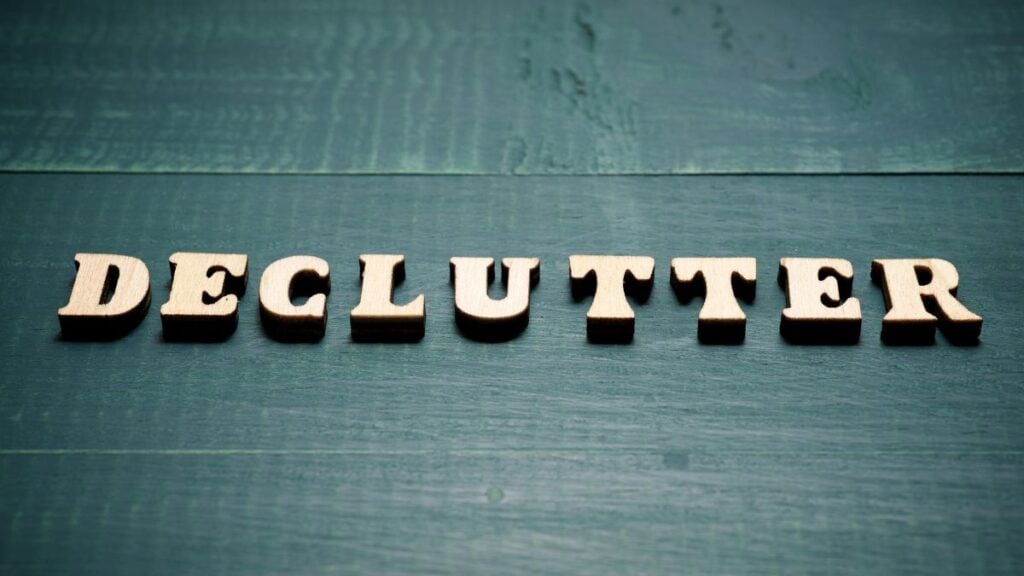 Decluttering
